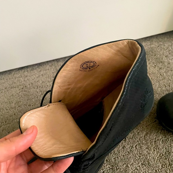 Fluevog black ankle boots with chunky square heel - Picture 3 of 4